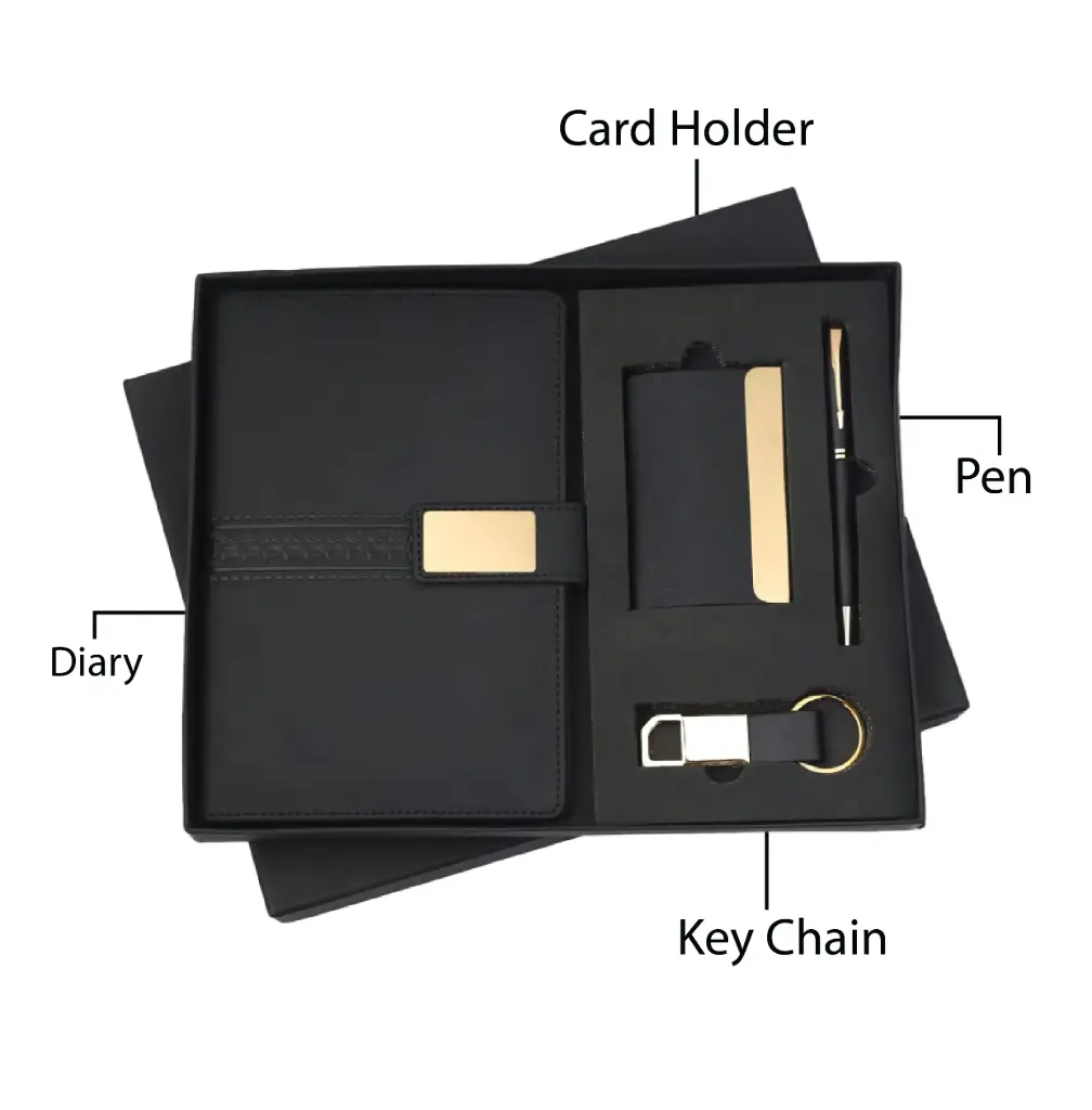 Pen Keychain Diary and Card Holder  in(4 in 1) (without)